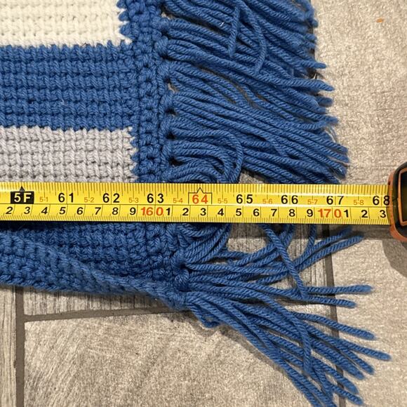 Seattle Seahawks Homemade Afghan Crocheted Grandma Blanket NFL - Picture 4 of 4